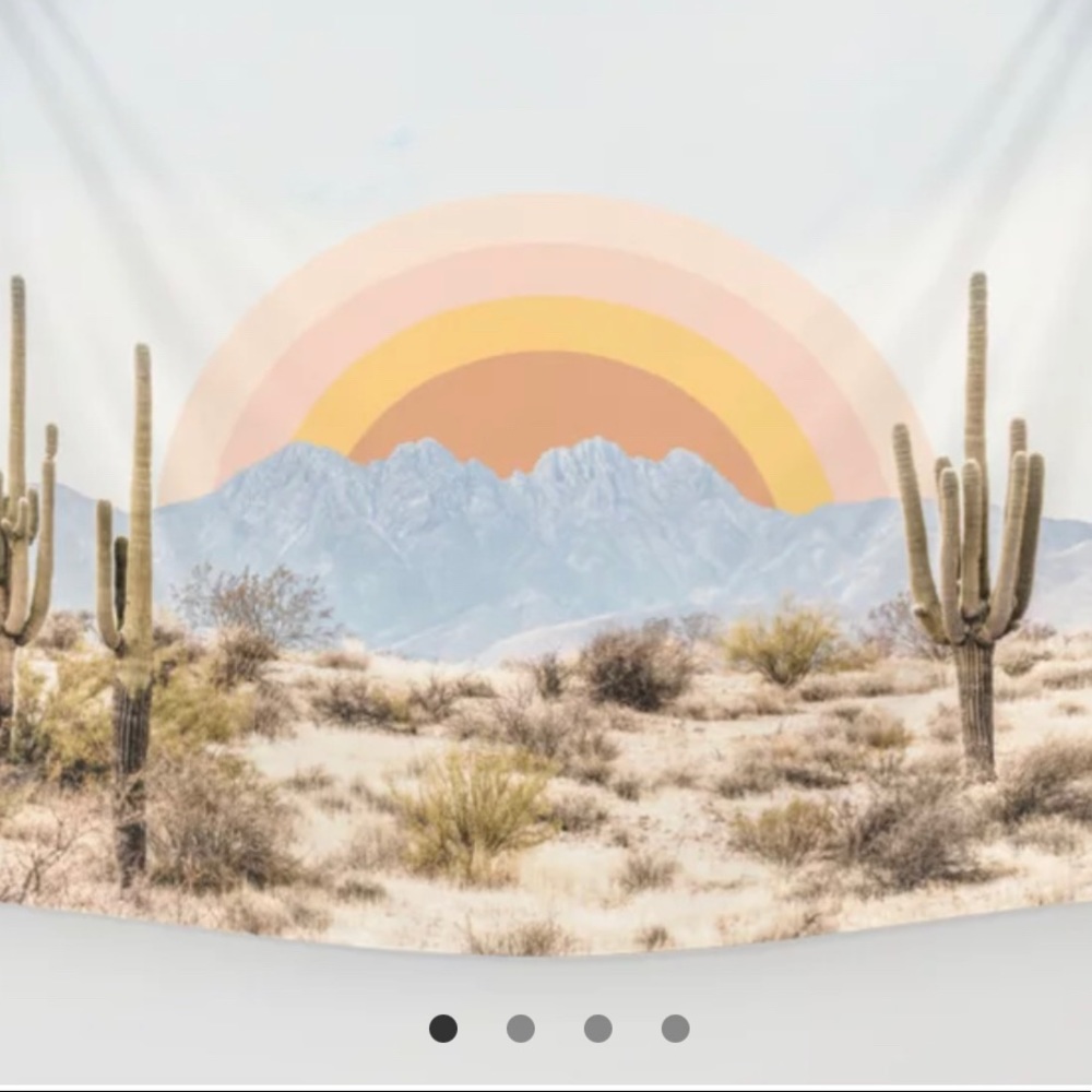 Society 6 Arizona Sun rise Wall Tapestry Brand New  50x60